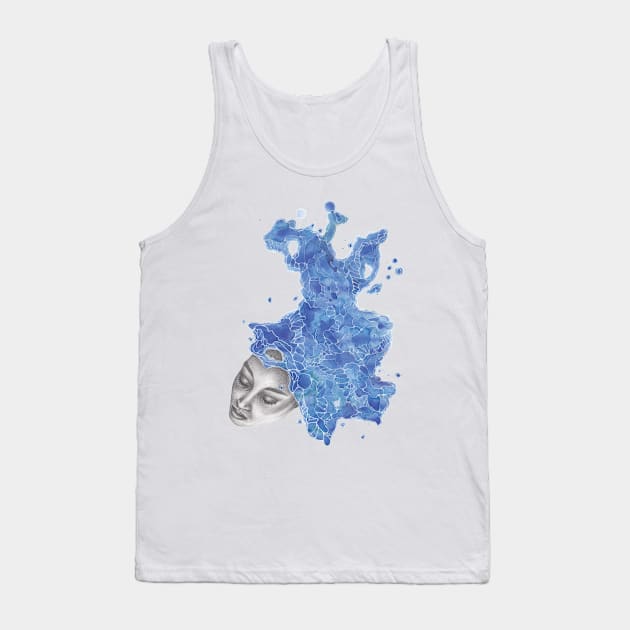 Strange Lady - Blue Tank Top by ToothandArrowCo